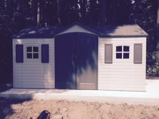 Lifetime 6446 Outdoor Storage Shed, 8 x 15 Foot, Desert Sand customer photo 1