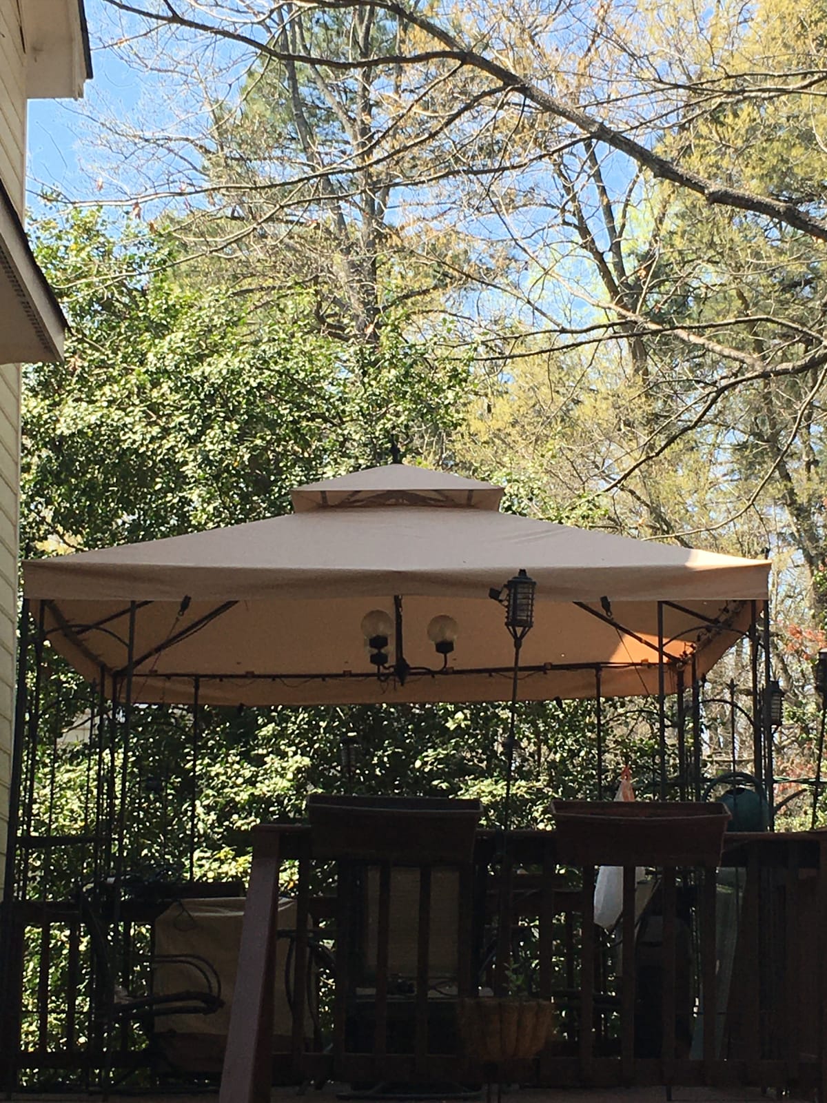 Garden Winds Durable 350 Replacement Canopy Top Compatible with Arrow 10' x 10' Gazebo Models 61821, HD-61821, 618221, 618221-C, GGHL00019 - Beige customer photo 2