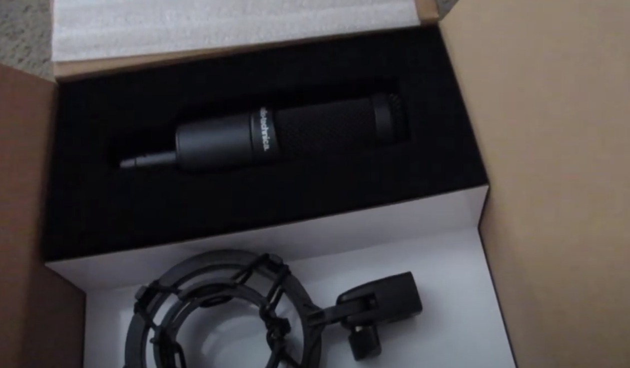 Audio-Technica AT2035 Cardioid Condenser Microphone, Perfect for Studio, Podcasting & Streaming, XLR Output, Includes Custom Shock Mount customer photo 1