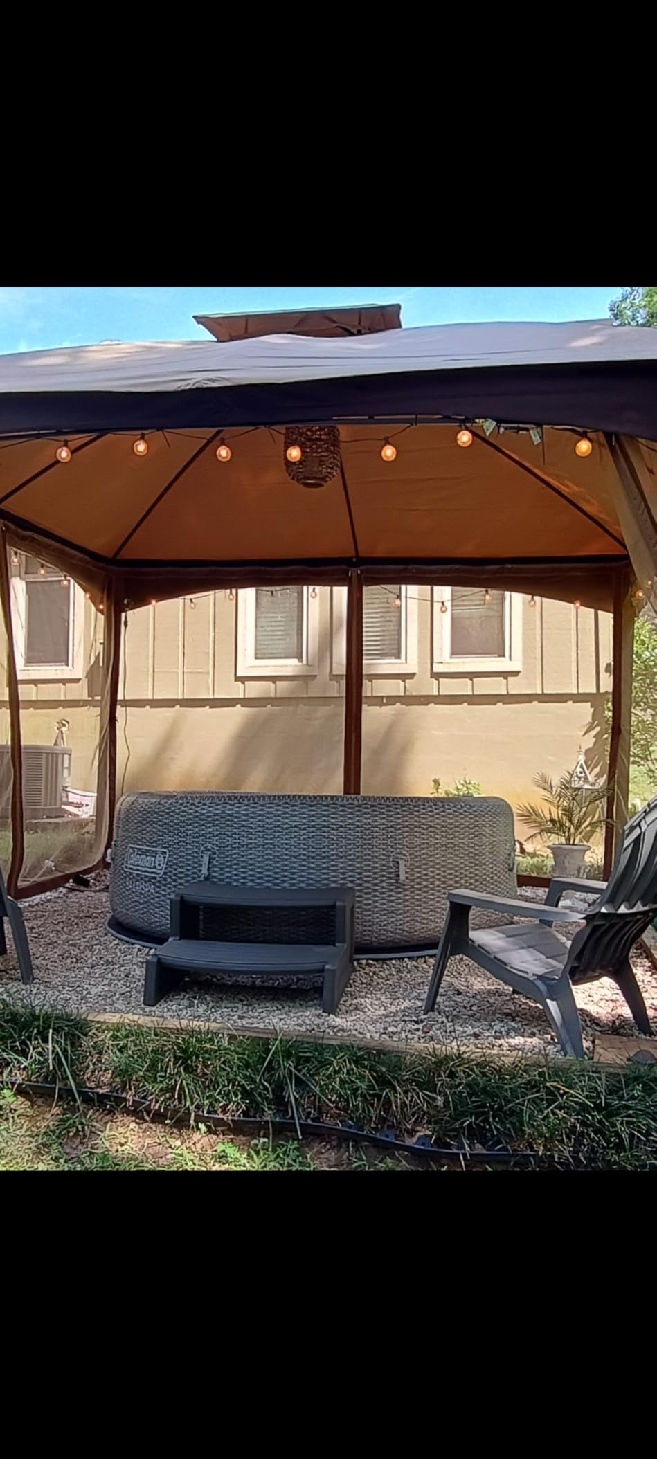 Confer Plastics Resin Multi Purpose Outdoor Non Slip Portable Spa and Hot Tub Handi-Step Deck Patio Steps Accessories, Portobello customer photo 2