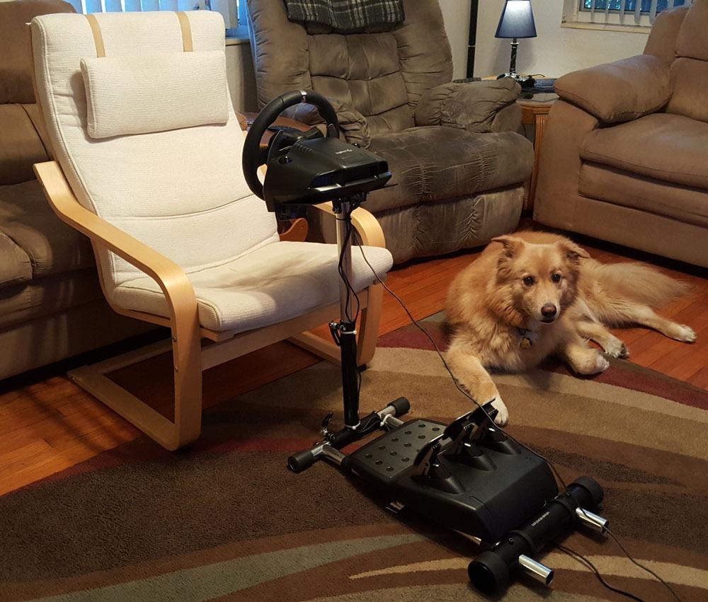 Wheel Stand Pro: G Racing Wheel Stand Compatible With Logitech G29 G923 G920 G27 & G25 Wheels, Deluxe, Original V2. Wheel and Pedals Not included. customer photo 2