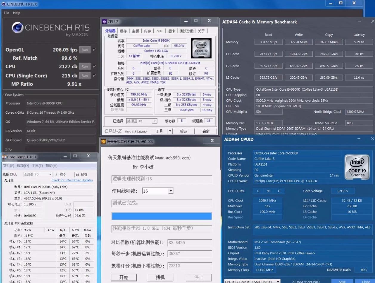 Intel Core i9-9900K Desktop Processor 8 Cores up to 5.0 GHz Turbo Unlocked LGA1151 300 Series 95W customer photo 2