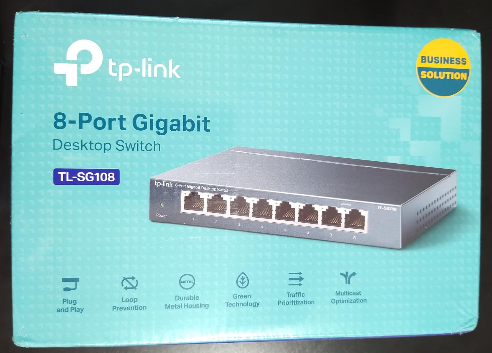 TP-Link 8 Port Gigabit Ethernet Network Switch - Ethernet Splitter | Plug & Play | Fanless | Sturdy Metal w/ Shielded Ports | Traffic Optimization | Unmanaged | Lifetime Protection (TL-SG108) customer photo 2