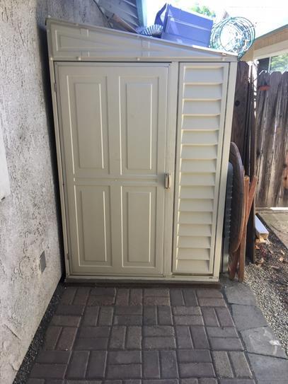 Duramax SideMate 4x8 Vinyl Resin Outdoor Storage Shed with Foundation Kit customer photo 2