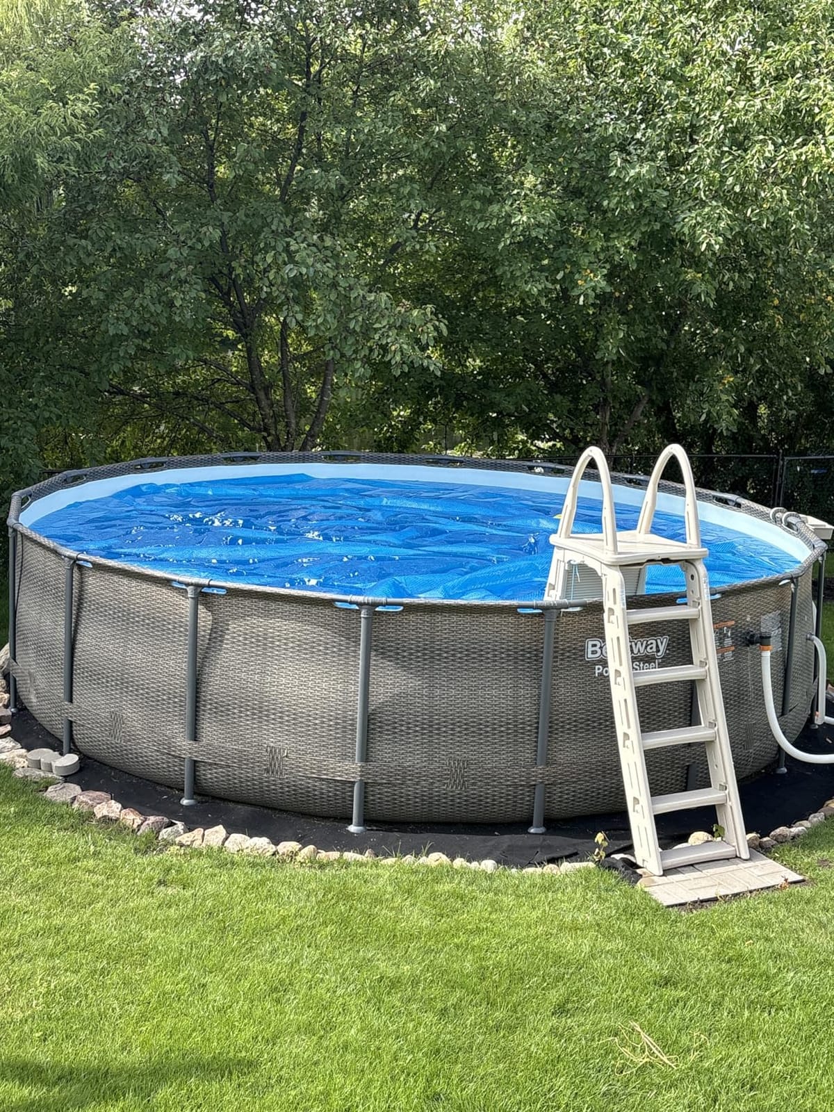 Sun2Solar Blue 24 ft Round Pool Solar Cover | 12 Mil | Heat Retaining customer photo 1