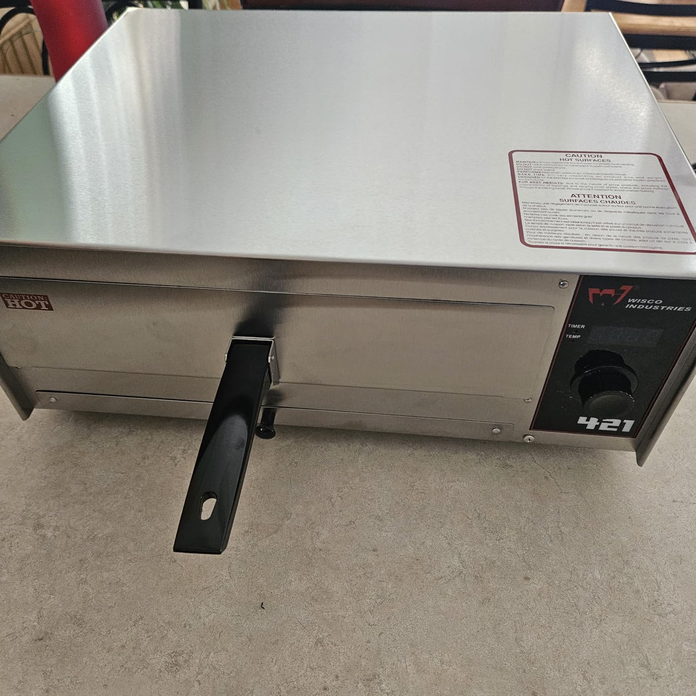 WISCO Industries, INC. 421 Pizza Oven, LED Display customer photo 2