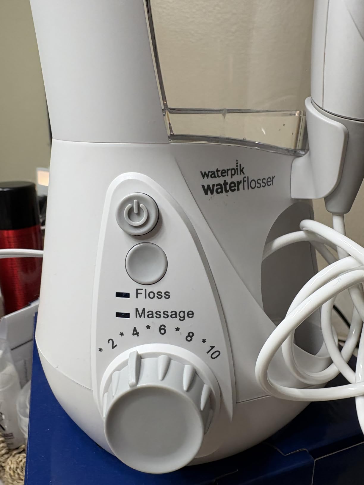 Waterpik Aquarius Countertop Water Flosser with 10 Settings, 7 Tips, White customer photo 1