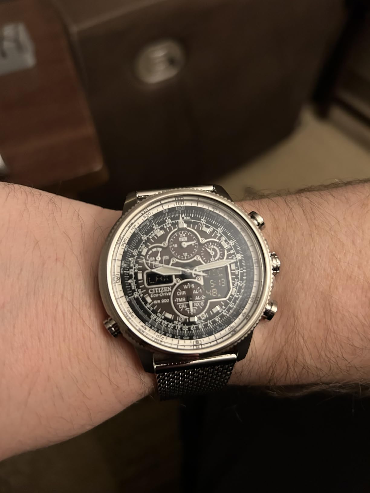 Citizen Men's Promaster Navihawk A-T Eco-Drive Pilot Watch, Atomic Timekeeping, Chronograph customer photo 1
