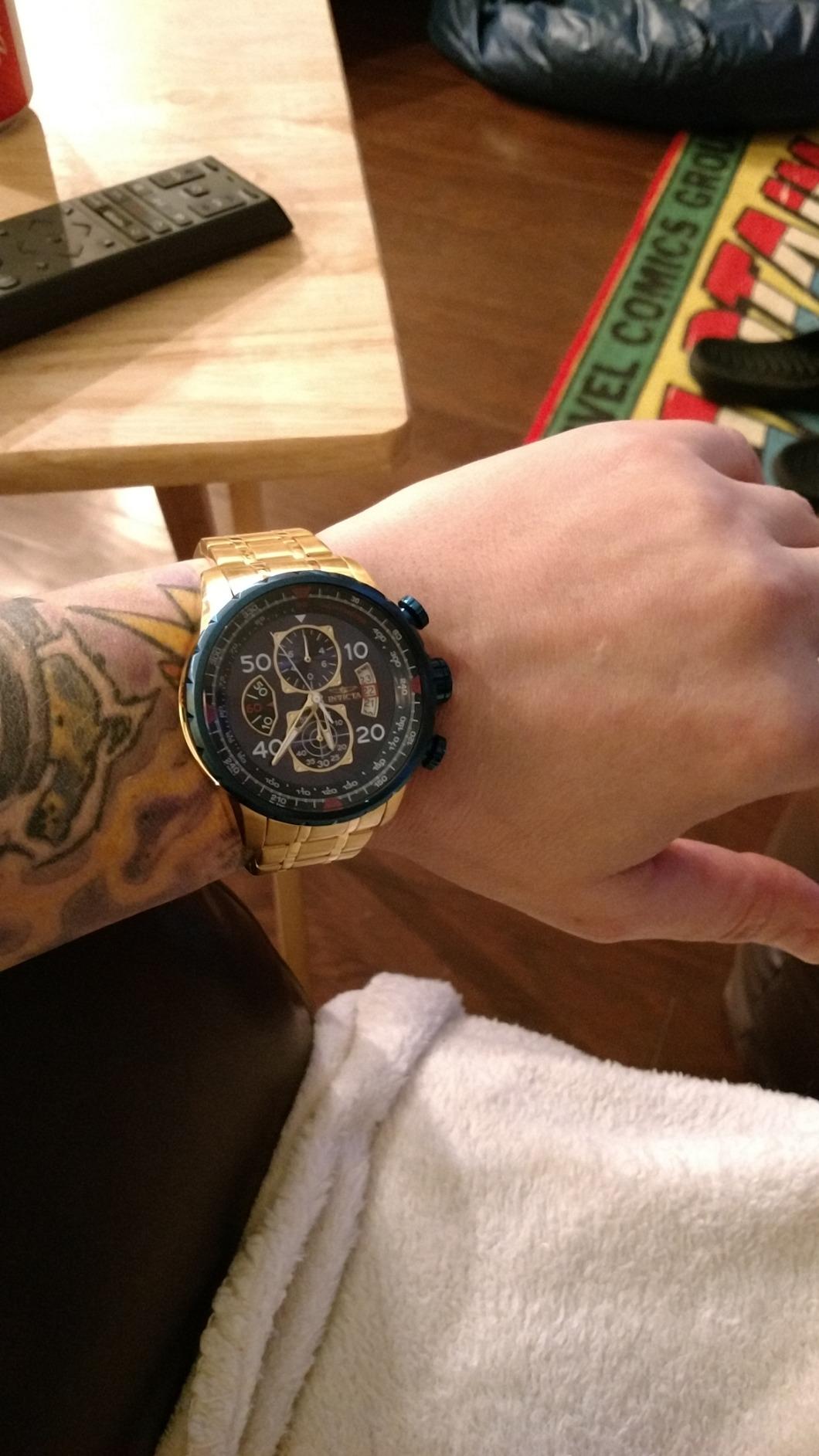 Invicta Aviator Stainless Steel Men's Quartz Watch - 48mm customer photo 1
