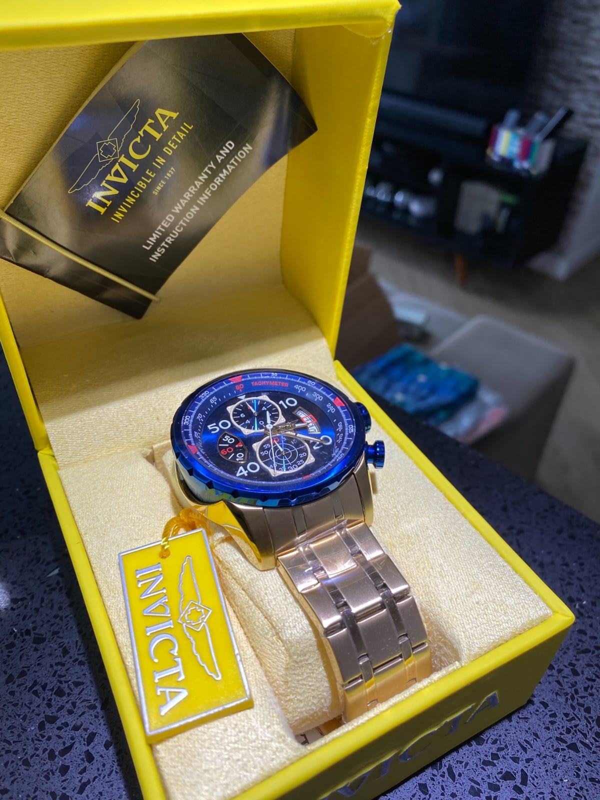Invicta Aviator Stainless Steel Men's Quartz Watch - 48mm customer photo 2