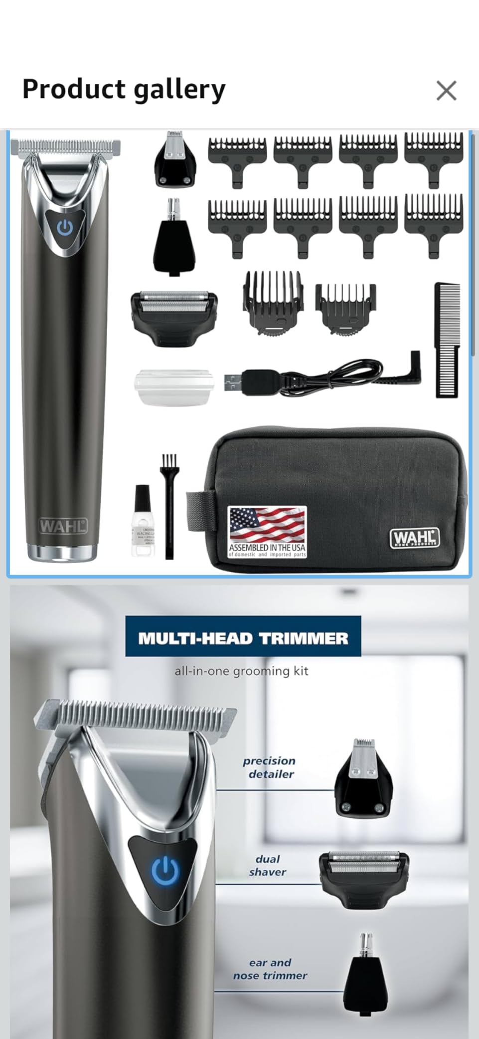 Wahl USA Stainless Steel Lithium Ion 2.0+ Slate Beard Trimmer for Men customer photo 1