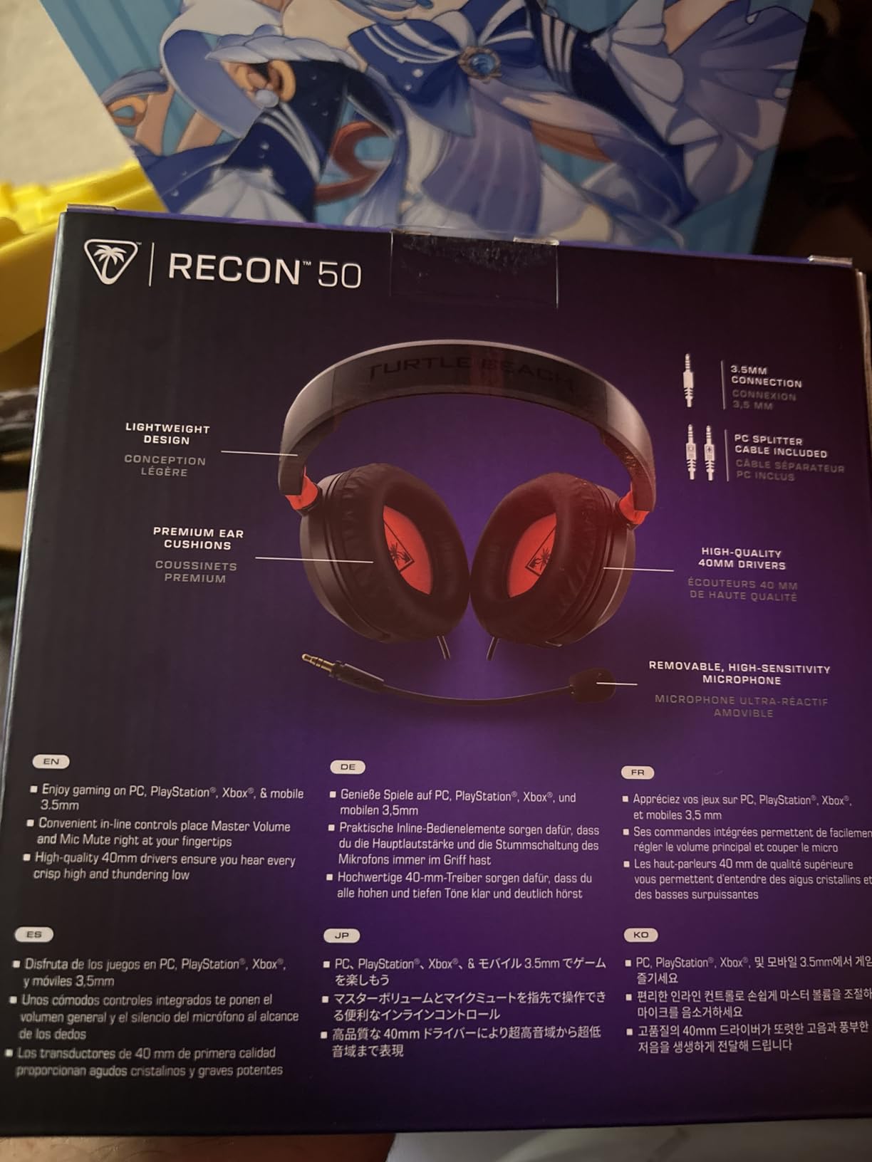 Turtle Beach Recon 50 Wired Multiplatform Gaming Headset for Xbox, PS5, PC customer photo 1