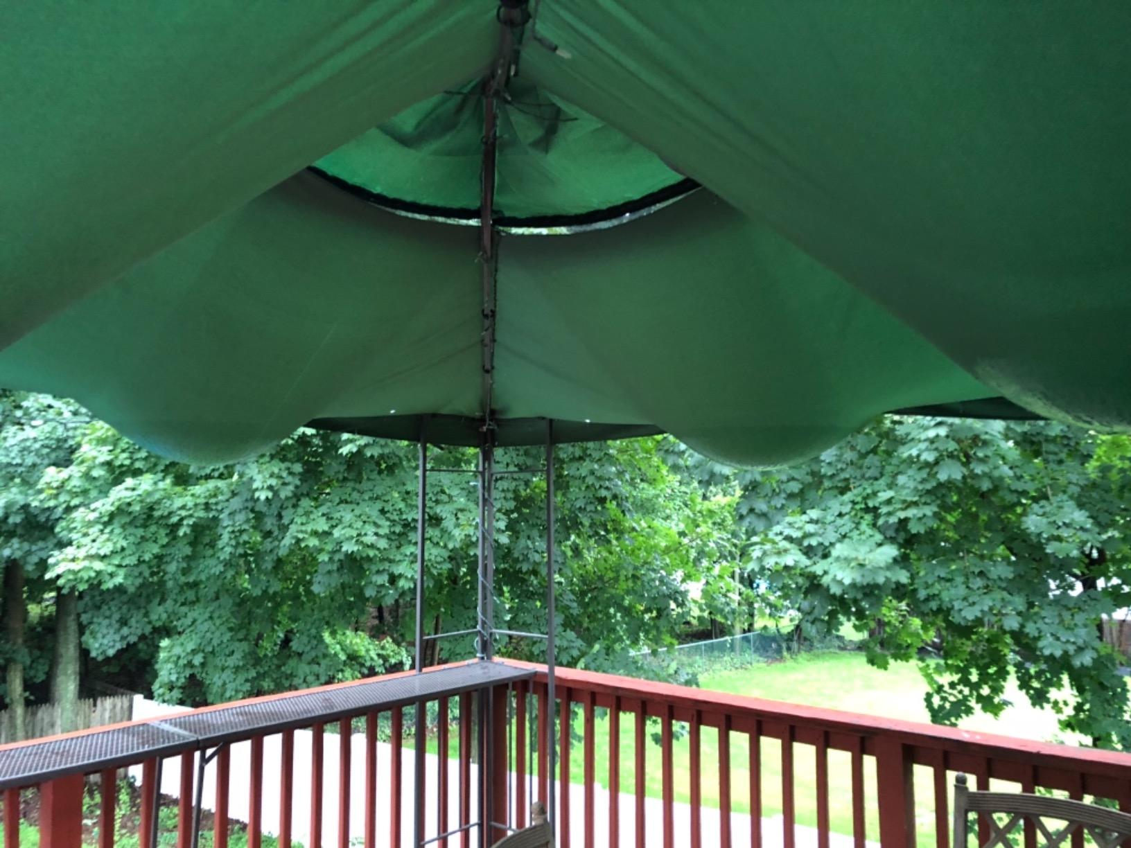 Flexzion Gazebo Cover Replacement Canopy Top 10x10 Ft (3m x 3m) - Double Tier Top Canopy Cover Replacement with UV30+, Dirt, Water Resistant for Outdoor, Sunshade, Garden, Patio, Pavilion (Beige) customer photo 2