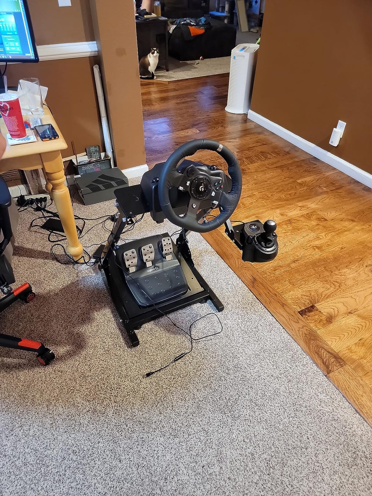Logitech G920 Driving Force Racing Wheel and Pedals, Force Feedback + Logitech G Driving Force Shifter - Xbox Series X|S, Xbox One and PC, Mac - Black customer photo 1