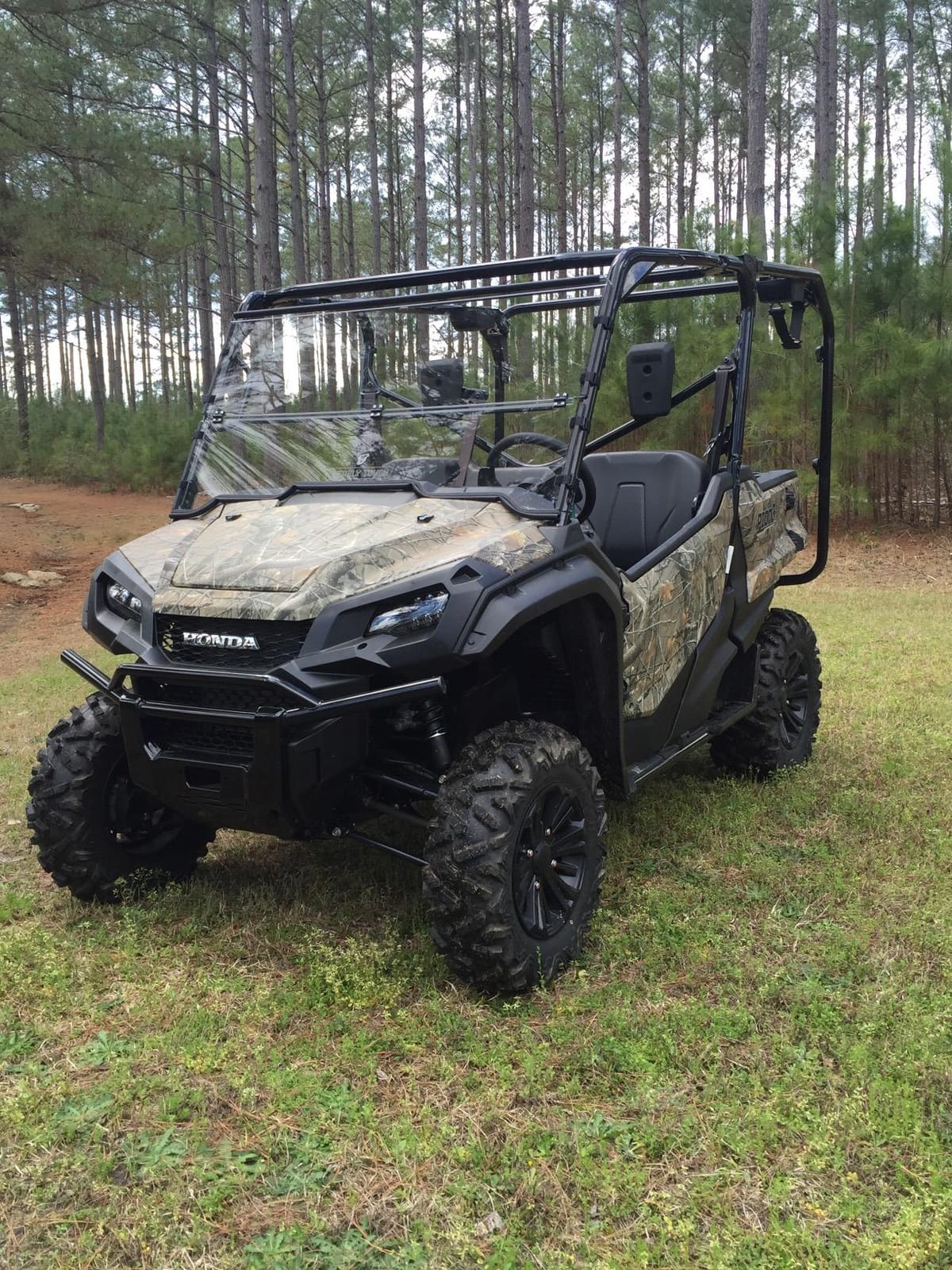Honda Pioneer 1000 / 1000-5 Windshield (2016-2025 model years) - Full Folding – Scratch Resistant - Made in the USA with Lexan MR10 Premium Hard Coat. customer photo 1