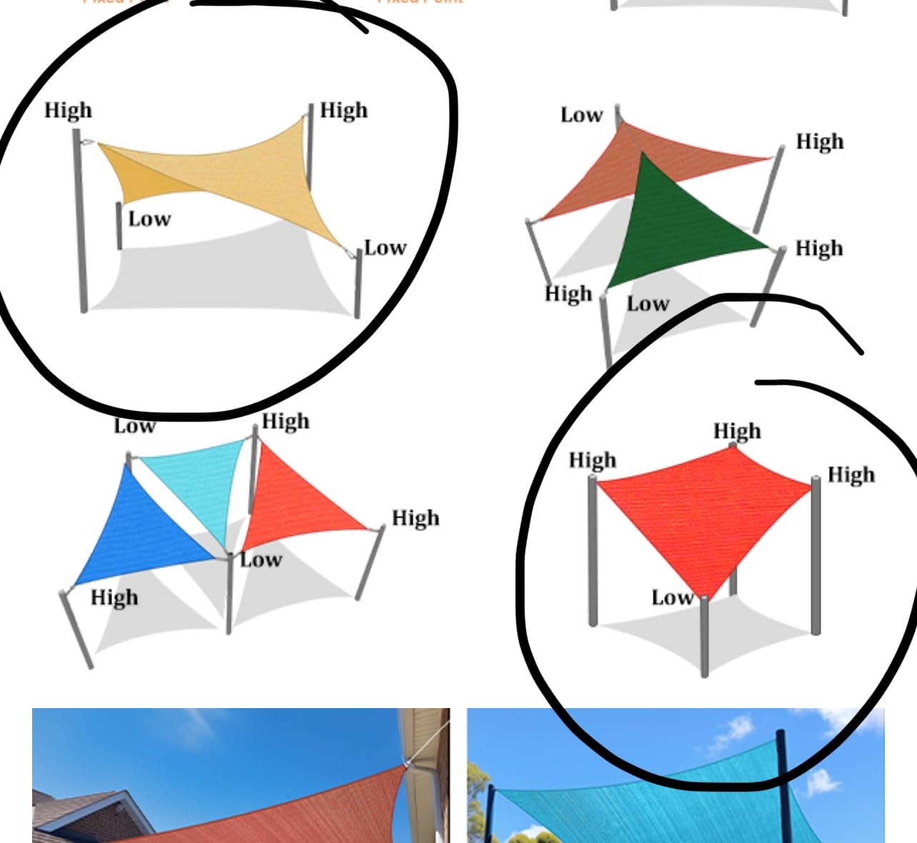 Shade&Beyond 16'X16'X16' Sun Shade Sail Sand Triangle customer photo 2
