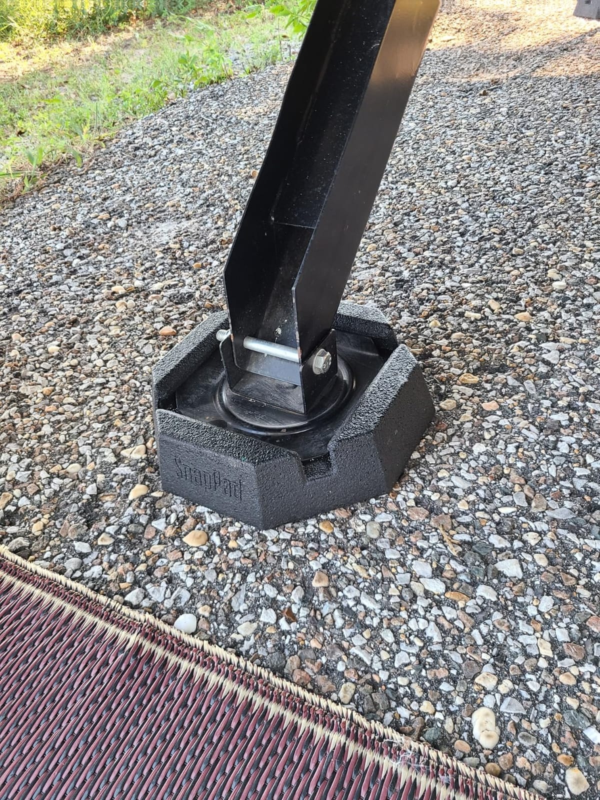 SnapPad Xtra (4-Pack) | Four-Point RV Leveling System Featuring 9” Round Jack Feet | Adds 61% Additional Surface Area for Stability, 5 lbs Per Pad & 11” Total Width | Must-Have RV Accessories customer photo 2