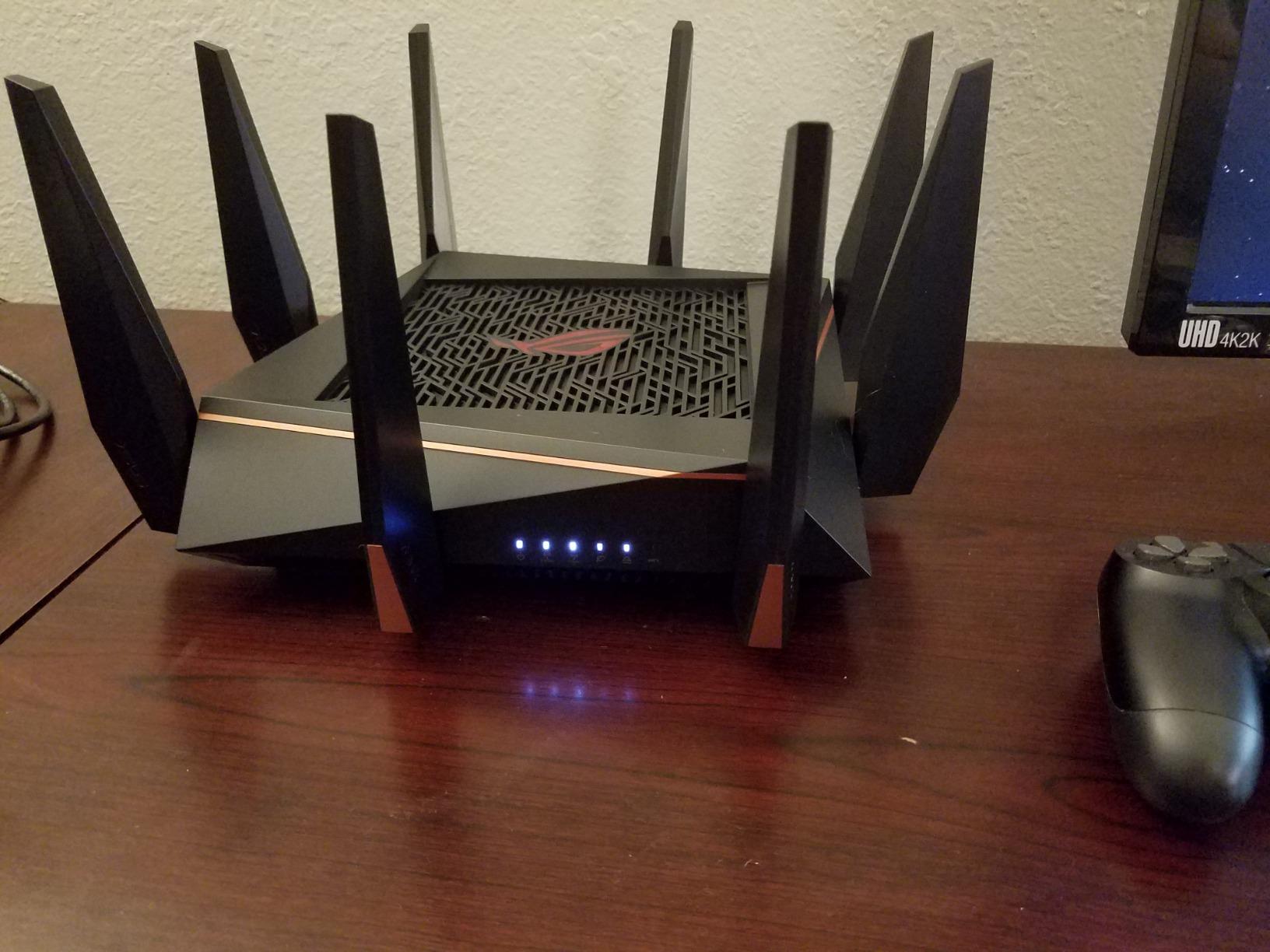 ASUS ROG Rapture WiFi Gaming Router (GT-AC5300) - Tri Band Gigabit Wireless Router, Quad-Core CPU, WTFast Game Accelerator, 8 GB Ports, AiMesh Compatible, Included Lifetime Internet Security customer photo 1