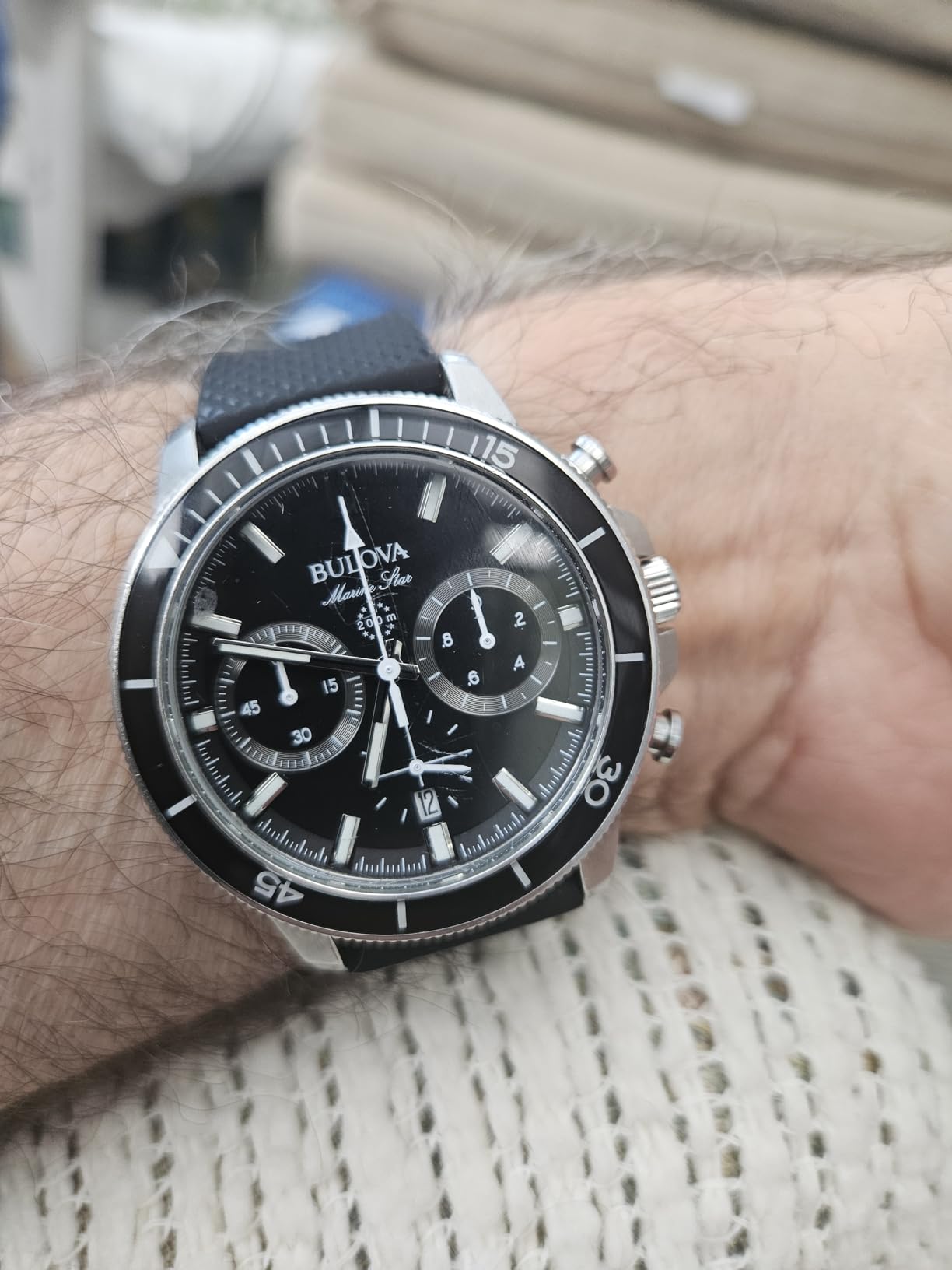 Bulova Men's Marine Star Series-C 6-Hand Chronograph Watch, 45mm customer photo 1