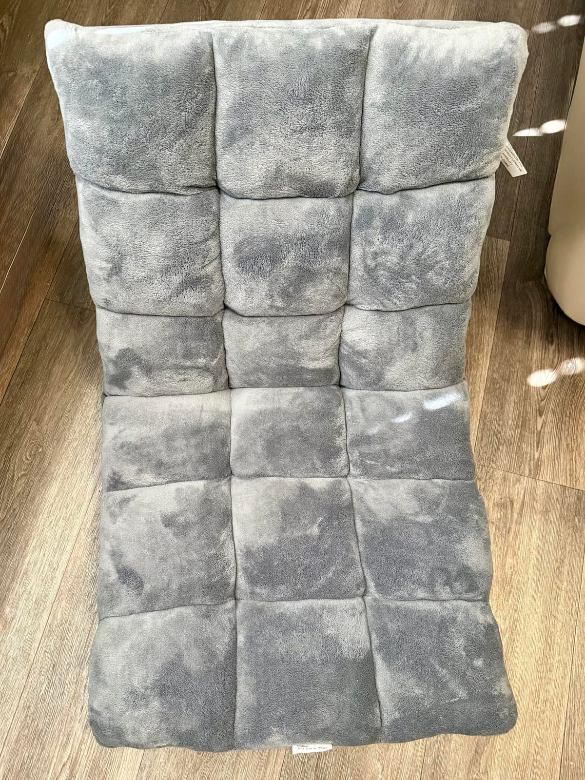 Giantex Folding Floor Chair with Back Support, 14 Adjustable Position, Padded Sleeper Bed, Couch Recliner, Gaming Floor Chairs for Adults, Meditation, Living Room (Grey) customer photo 1