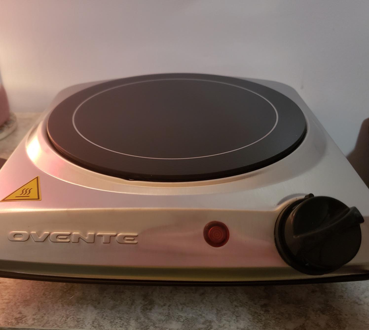 OVENTE Electric Infrared Single Burner, 1000W Hot Plate, Silver BGI101S customer photo 1