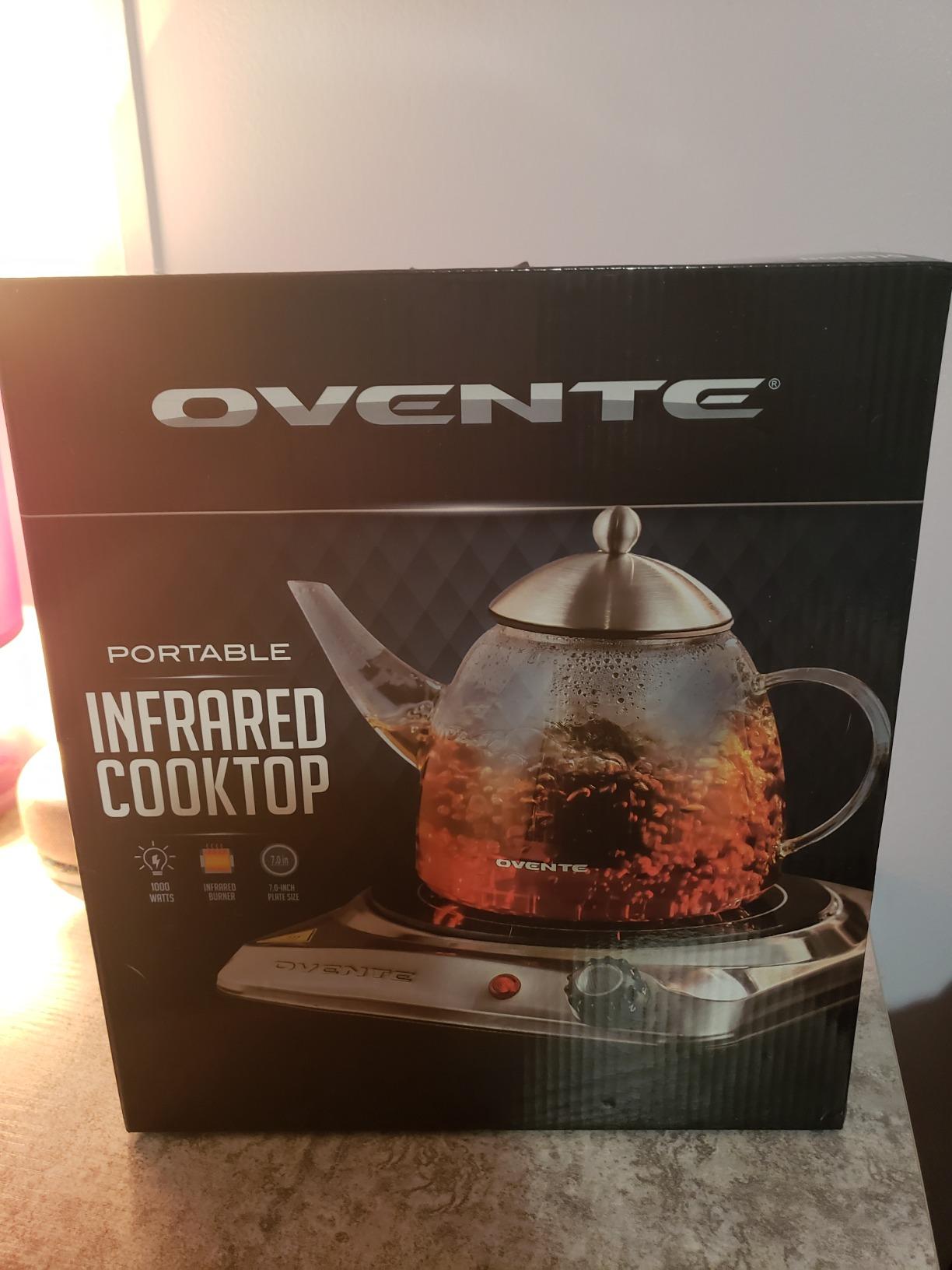 OVENTE Electric Infrared Single Burner, 1000W Hot Plate, Silver BGI101S customer photo 2