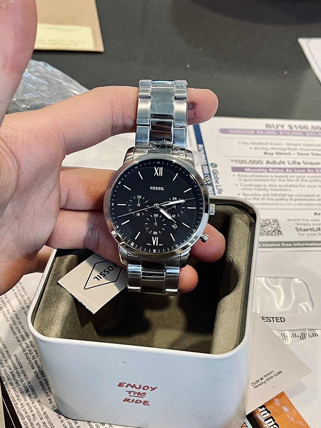Fossil Men's Watch, Neutra Quartz Stainless Steel Chronograph Watch for Men customer photo 1