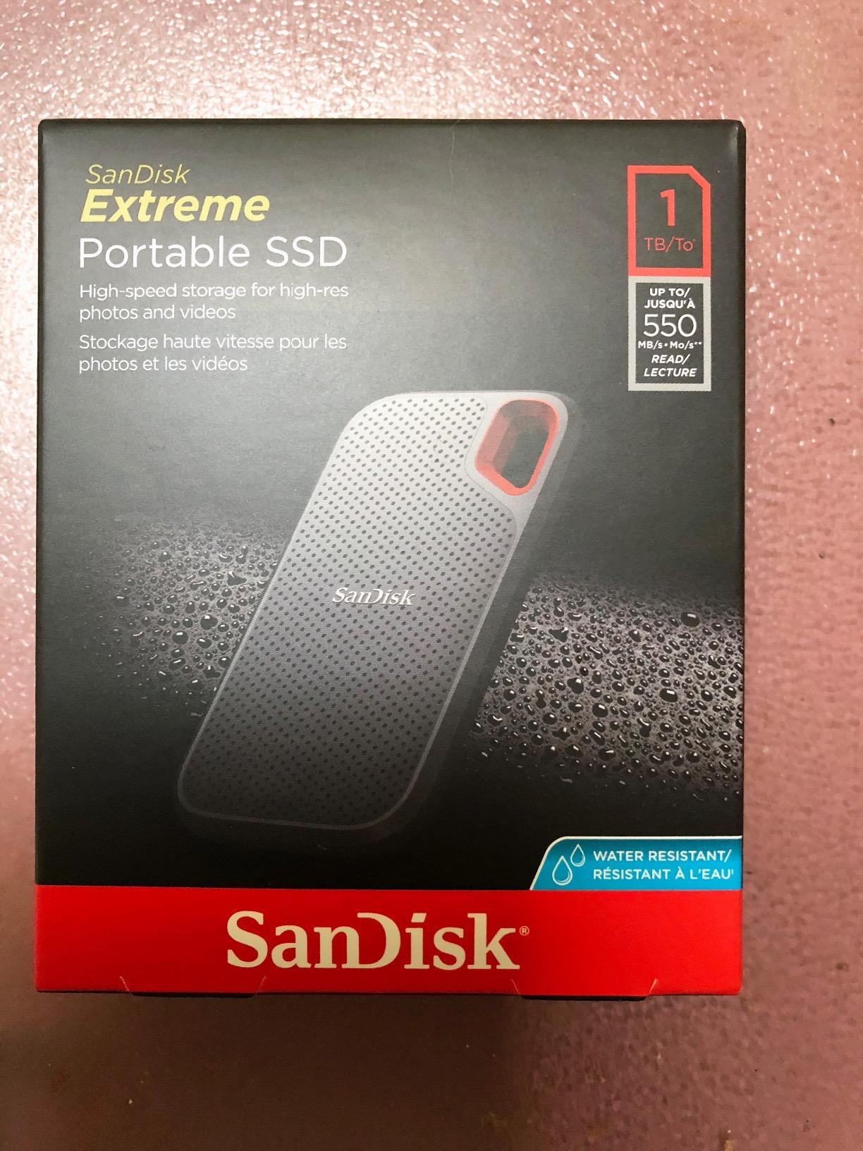 SanDisk 1TB Extreme Portable External SSD - Up to 550MB/s - USB-C, USB 3.1 - SDSSDE60-1T00-G25 customer photo 2