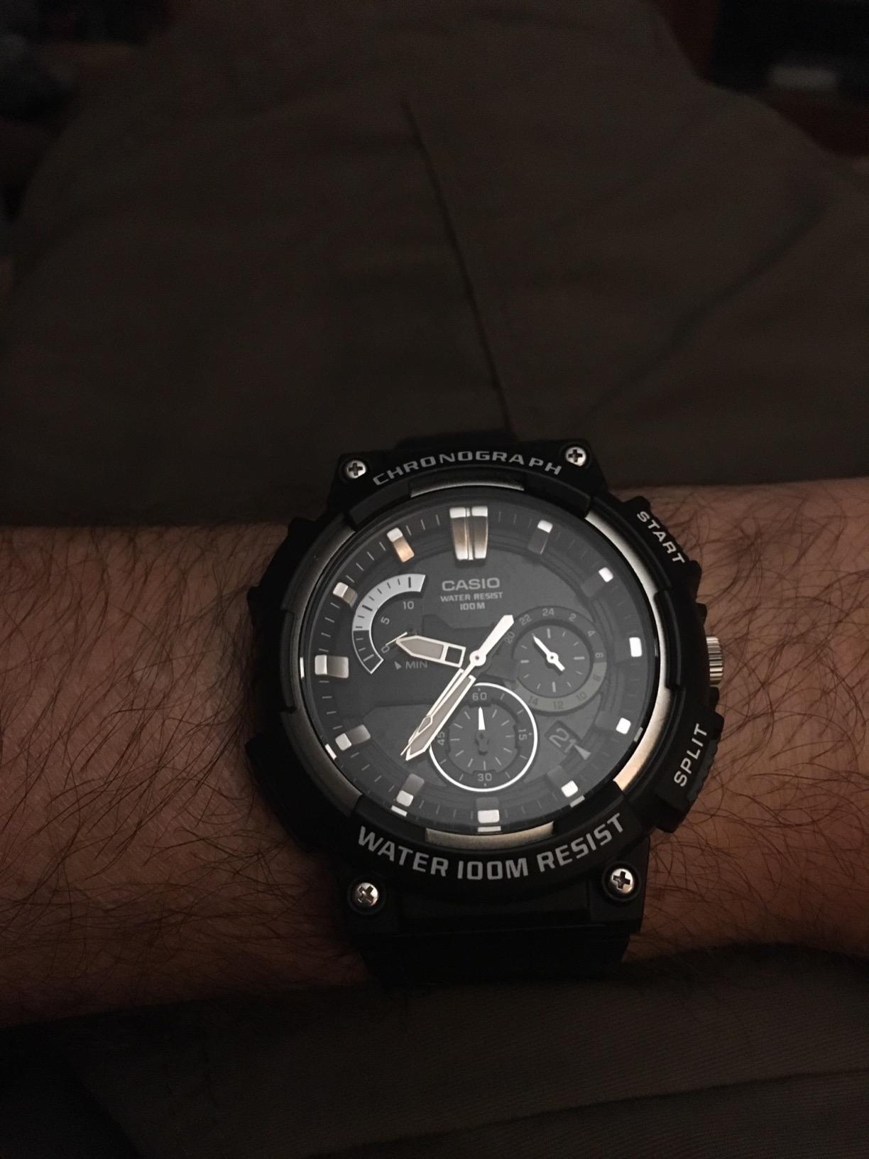 Casio MCW200H Series | Men’s Analog Watch |100M WR | Retrograde Chronograph | 1 Second Stopwatch | Date Display | Multi Dial | Resin Glass | Resin Case | Resin Band | 3 Year Batt customer photo 2