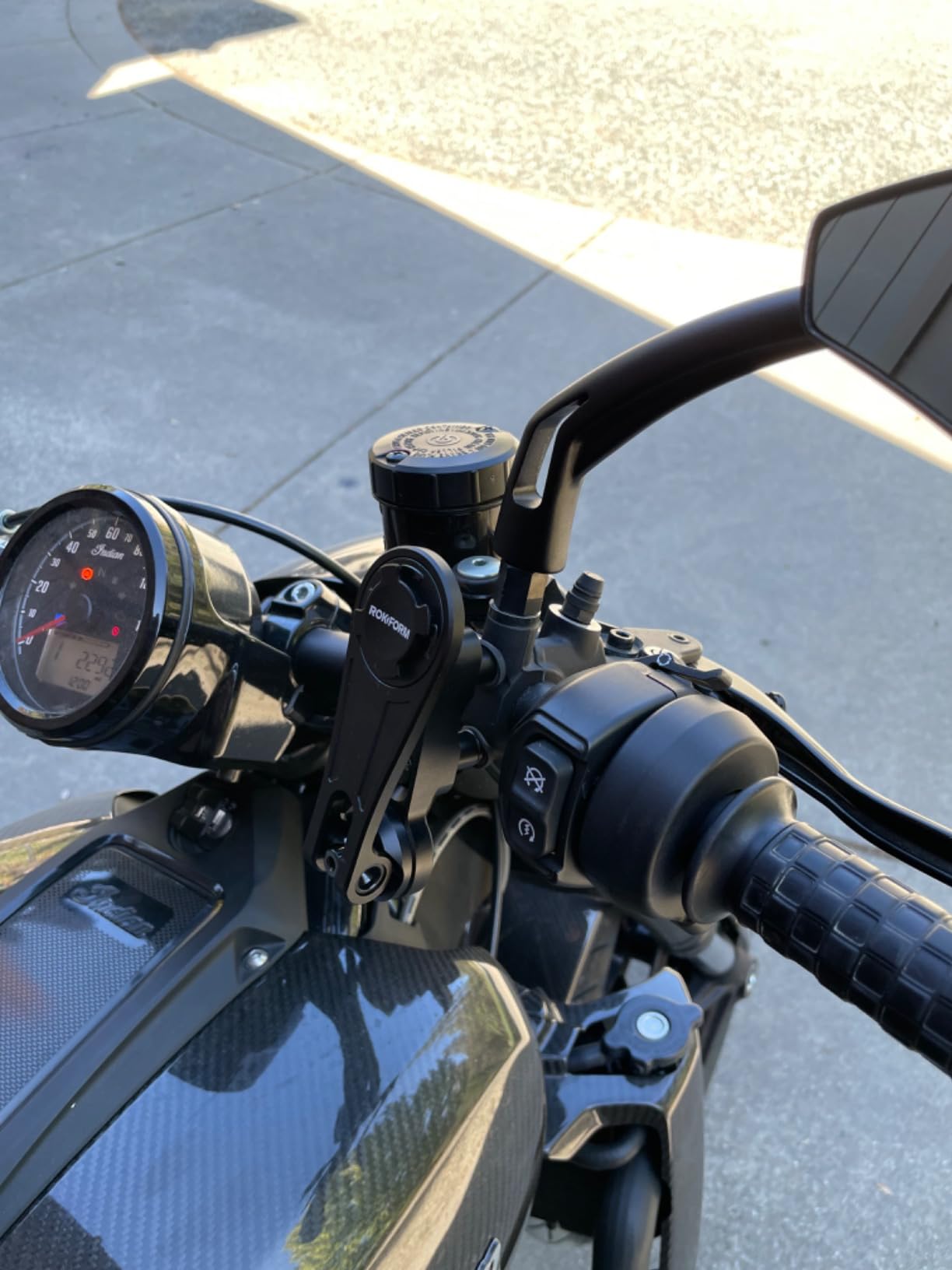 Rokform Motorcycle Perch Phone Mount, Aluminum (Black) customer photo 1
