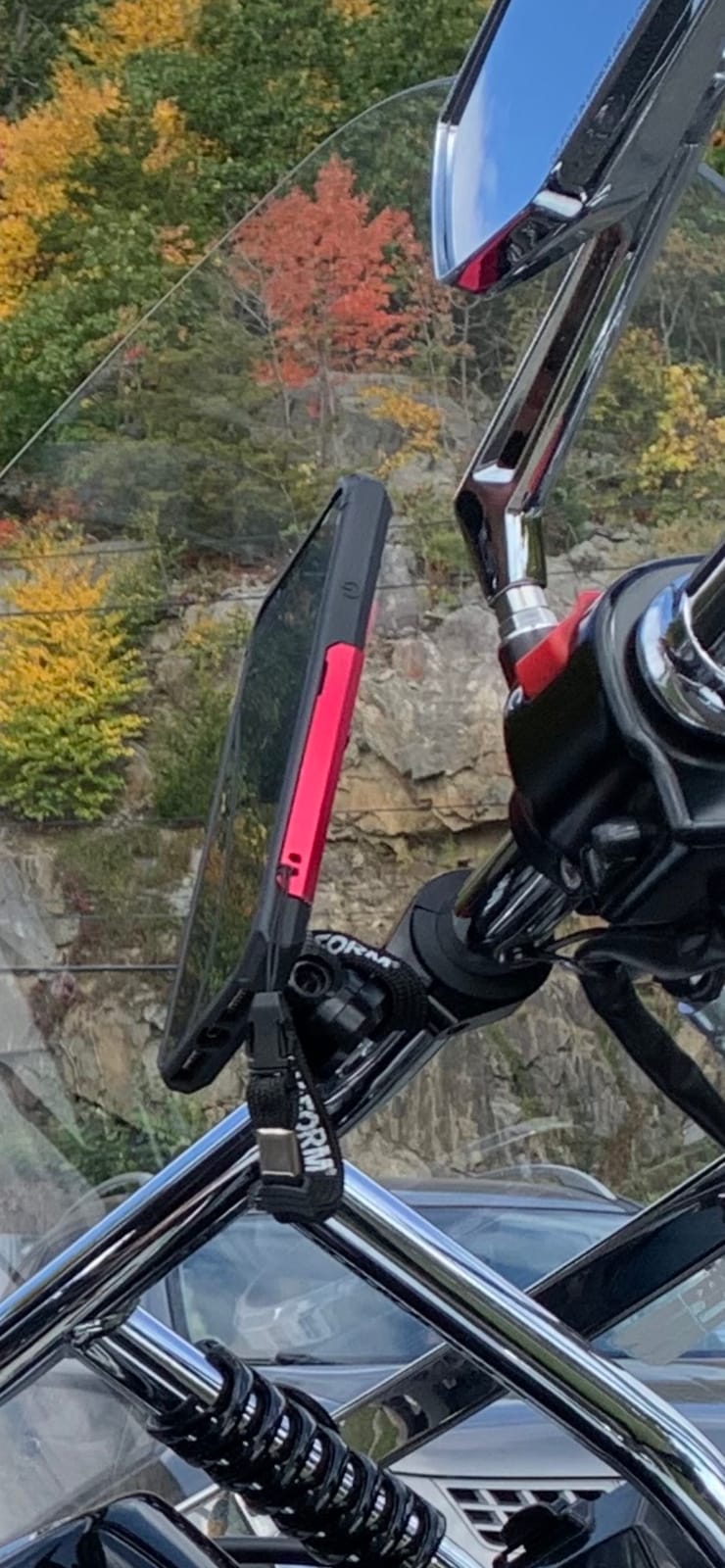 Rokform Motorcycle Perch Phone Mount, Aluminum (Black) customer photo 2