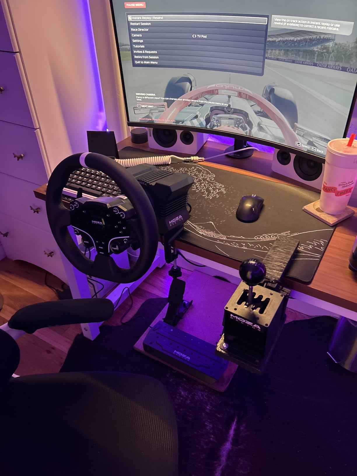 MOZA R5 Bundle Racing Wheel, Direct Drive Base, Pedals Simulator Kit for PC customer photo 1