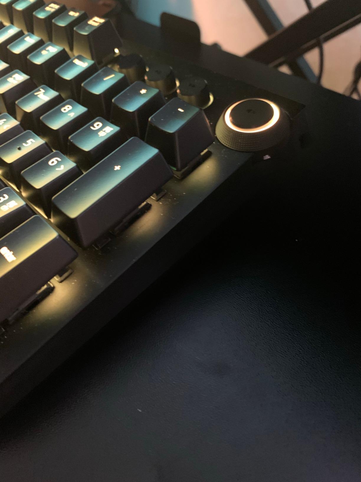 Razer BlackWidow Elite Mechanical Gaming Keyboard: Green Mechanical Switches - Tactile & Clicky - Chroma RGB Lighting - Magnetic Wrist Rest - Dedicated Media Keys & Dial - USB Passthrough customer photo 1