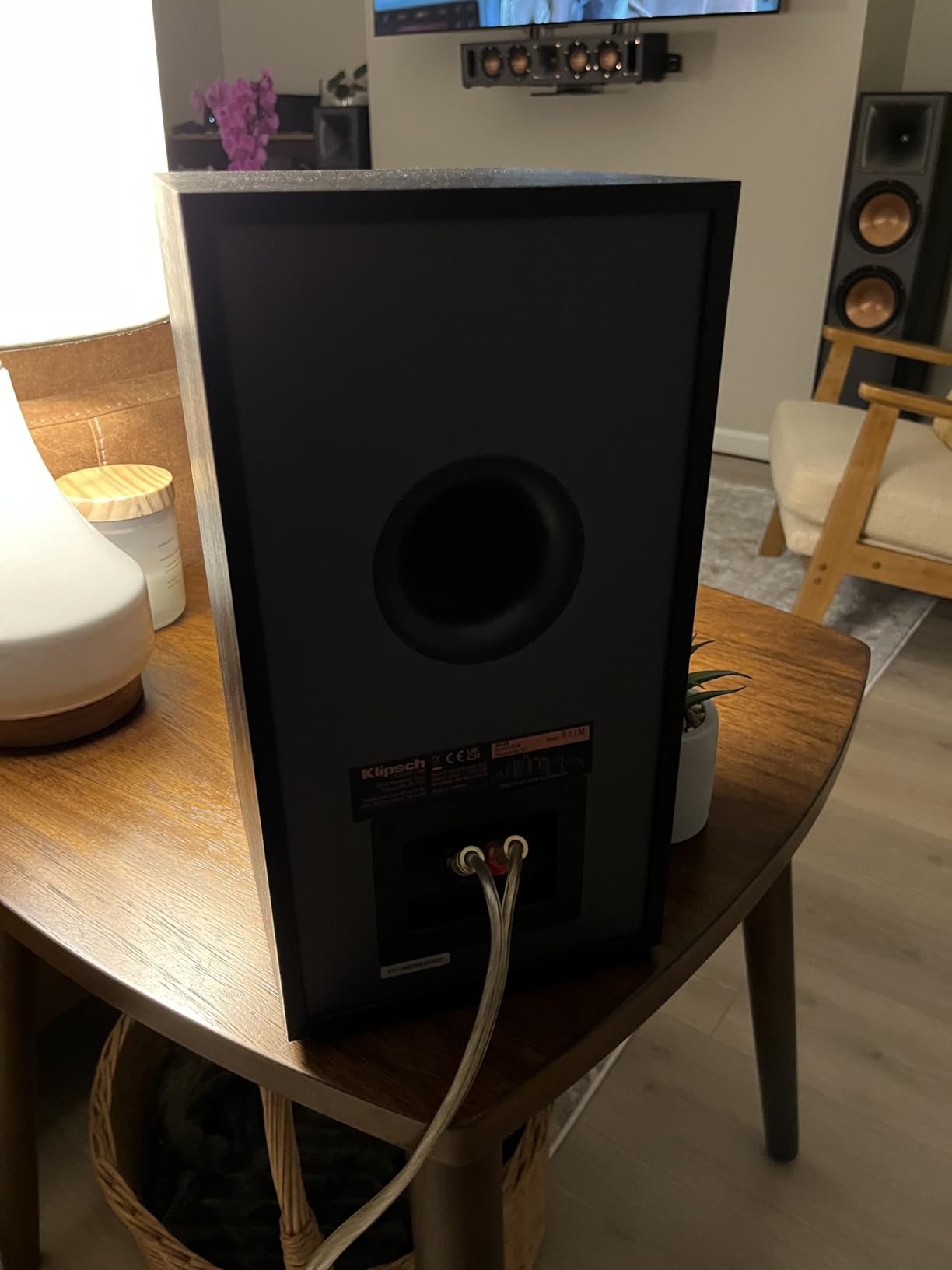 Klipsch R-51M Bookshelf Speaker (Pair), Black customer photo 1