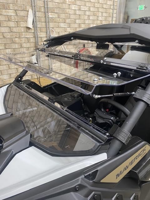SuperATV Flip Windshield for Can Am Maverick X3 | 2017+ customer photo 1