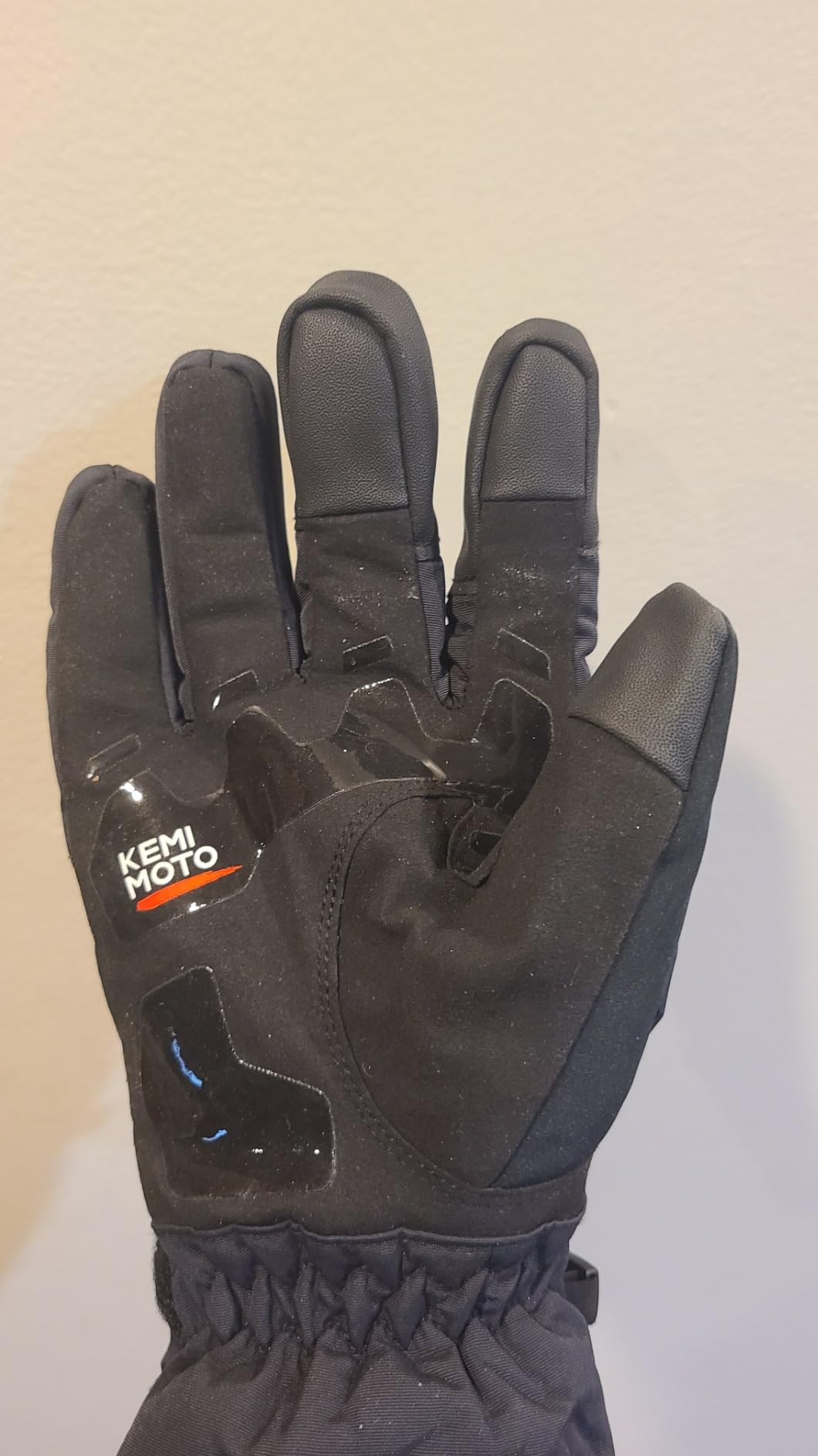 KEMIMOTO Winter Motorcycle Gloves, CE Certified (EN 13594), Waterproof Rainproof Touchscreen Gloves with PVC Armor for ATV UTV Snowmobile, Black L customer photo 1