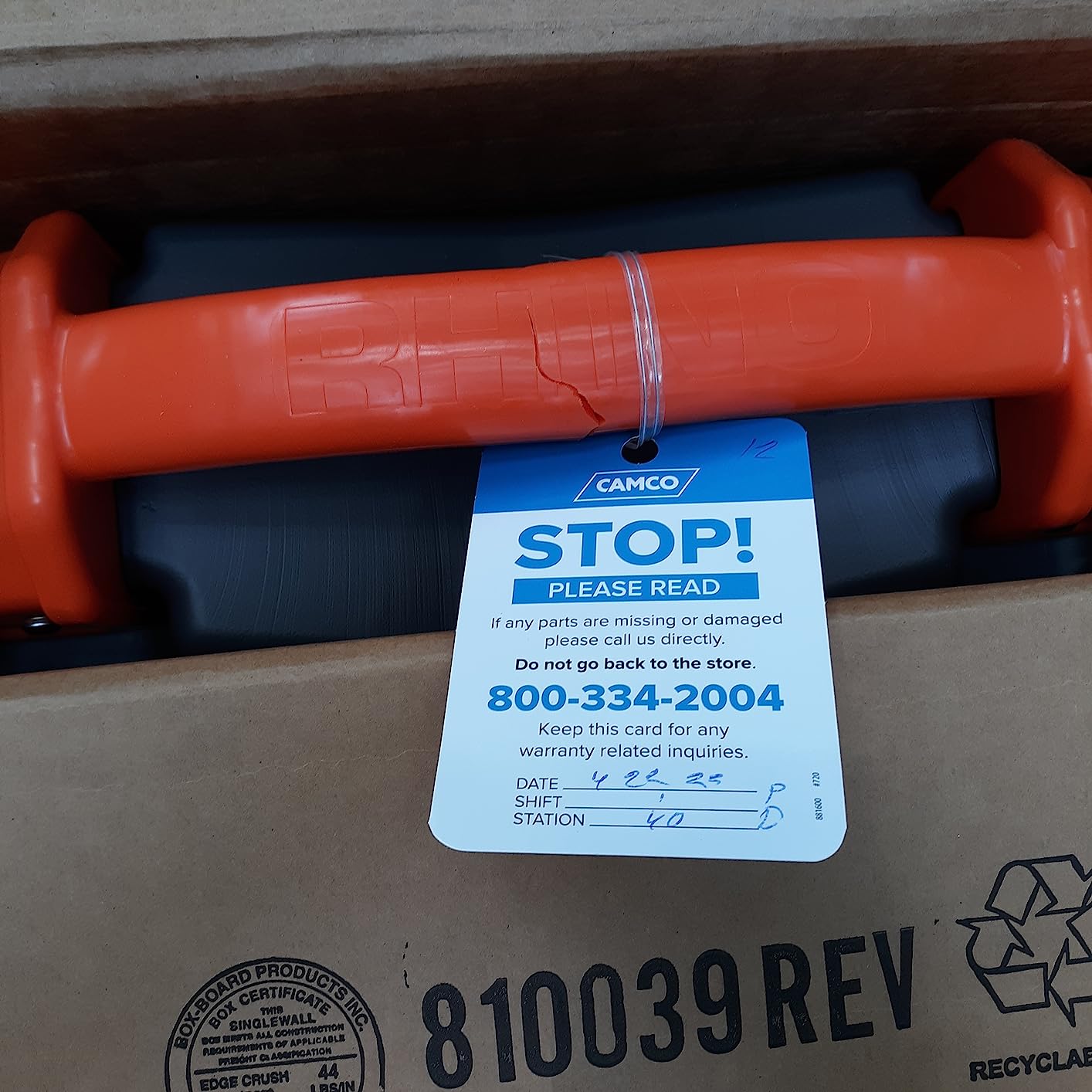 Camco Rhino 36-Gallon RV Tote Tank, (39006) customer photo 1