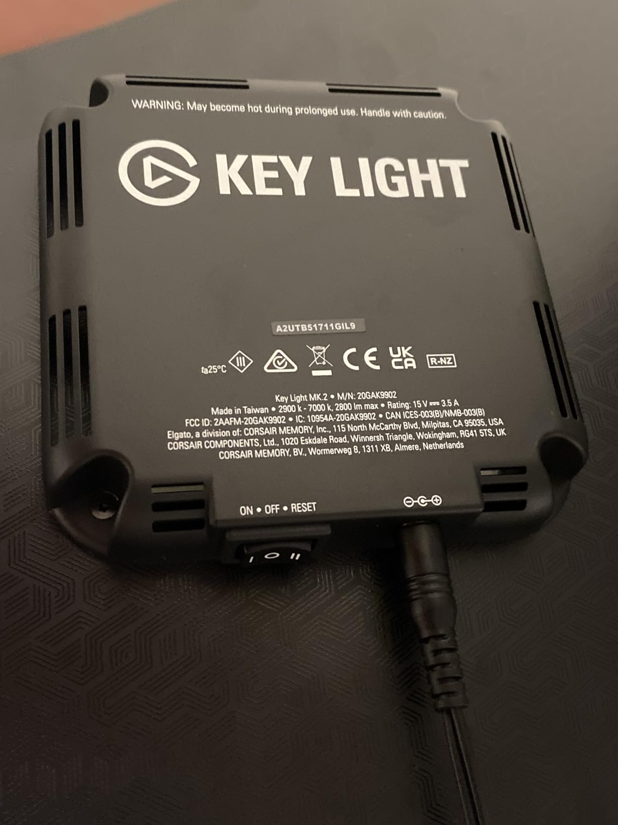 Elgato Key Light, Professional 2800 Lumens Studio Light customer photo 2