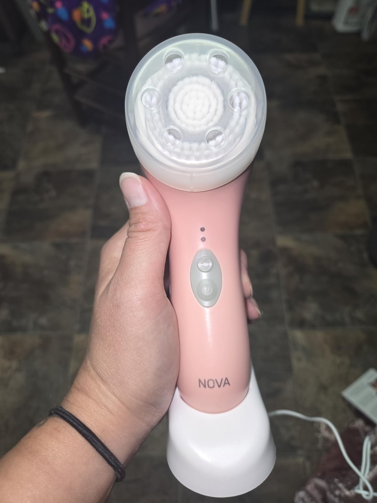 Spa Sciences NOVA - Sonic Cleansing Face Brush & Infusion System - Pink customer photo 1