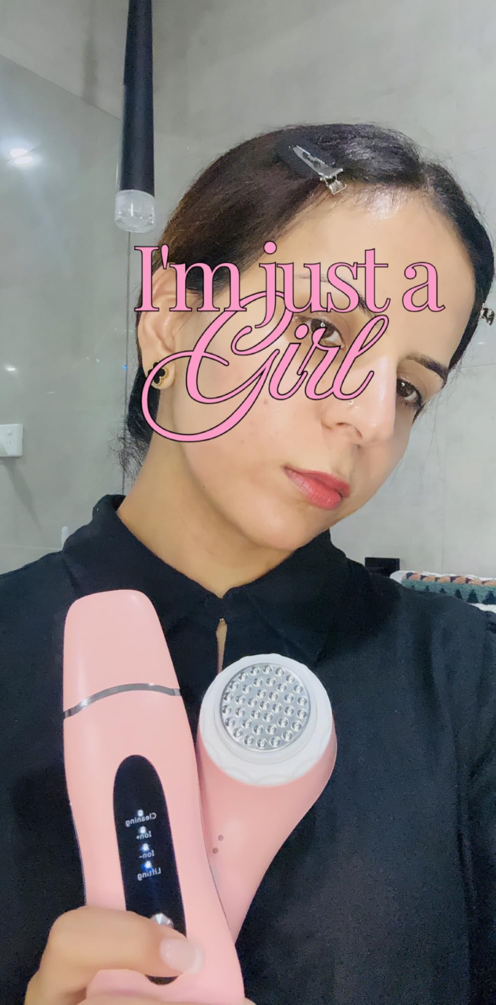 Spa Sciences NOVA - Sonic Cleansing Face Brush & Infusion System - Pink customer photo 2