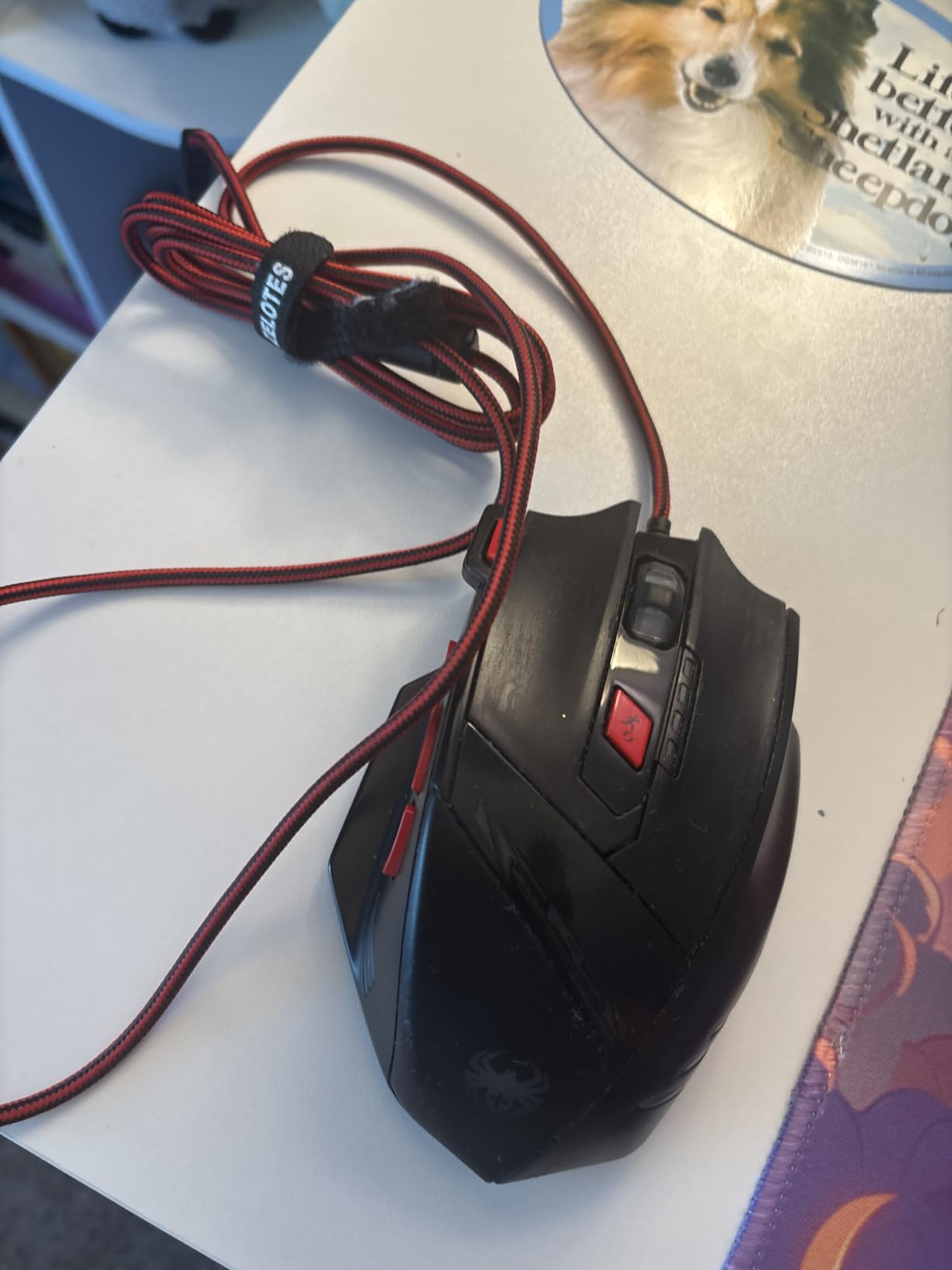 zelotes T90 Gaming Mouse 9200 DPI, 8 Programmable Buttons Multi-Modes LED Lights USB Gaming Mice, Weight Tuning for Laptop, Desktop, PC,- Black customer photo 1