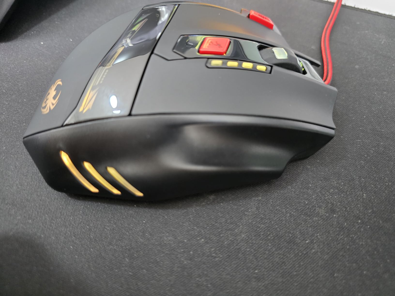 zelotes T90 Gaming Mouse 9200 DPI, 8 Programmable Buttons Multi-Modes LED Lights USB Gaming Mice, Weight Tuning for Laptop, Desktop, PC,- Black customer photo 2