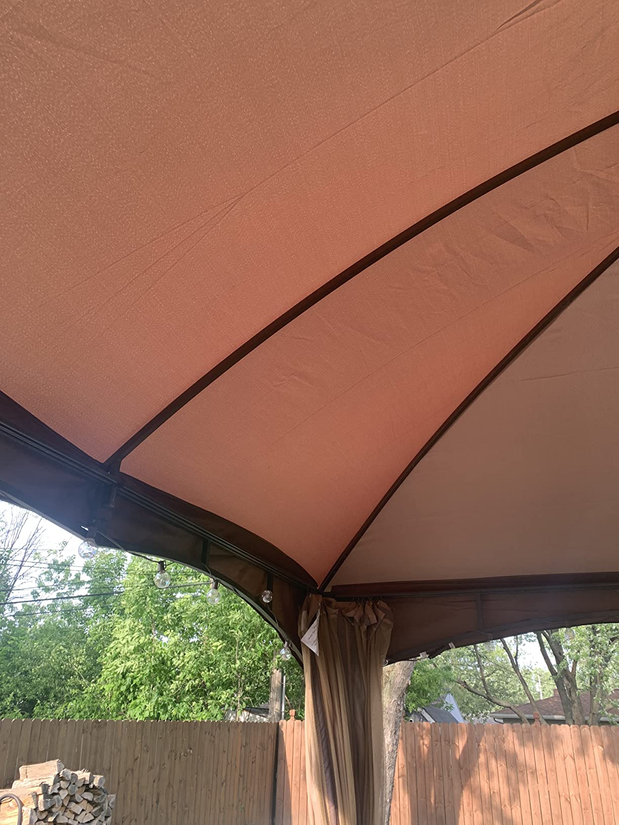 Eurmax USA High Performance Replacement Canopy Top for Lowe's Allen Roth Heavy Duty Gazebo Roof Gazebo Top with Air Vent 10X12 Cover #GF-12S004B-1, Replacement Top Only (Khaki) customer photo 2