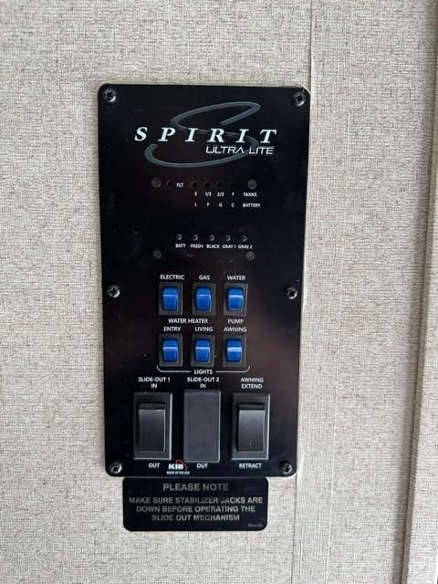 RecPro RV Tank Sensor Monitor Panel M21 Panel Only (Black) customer photo 1