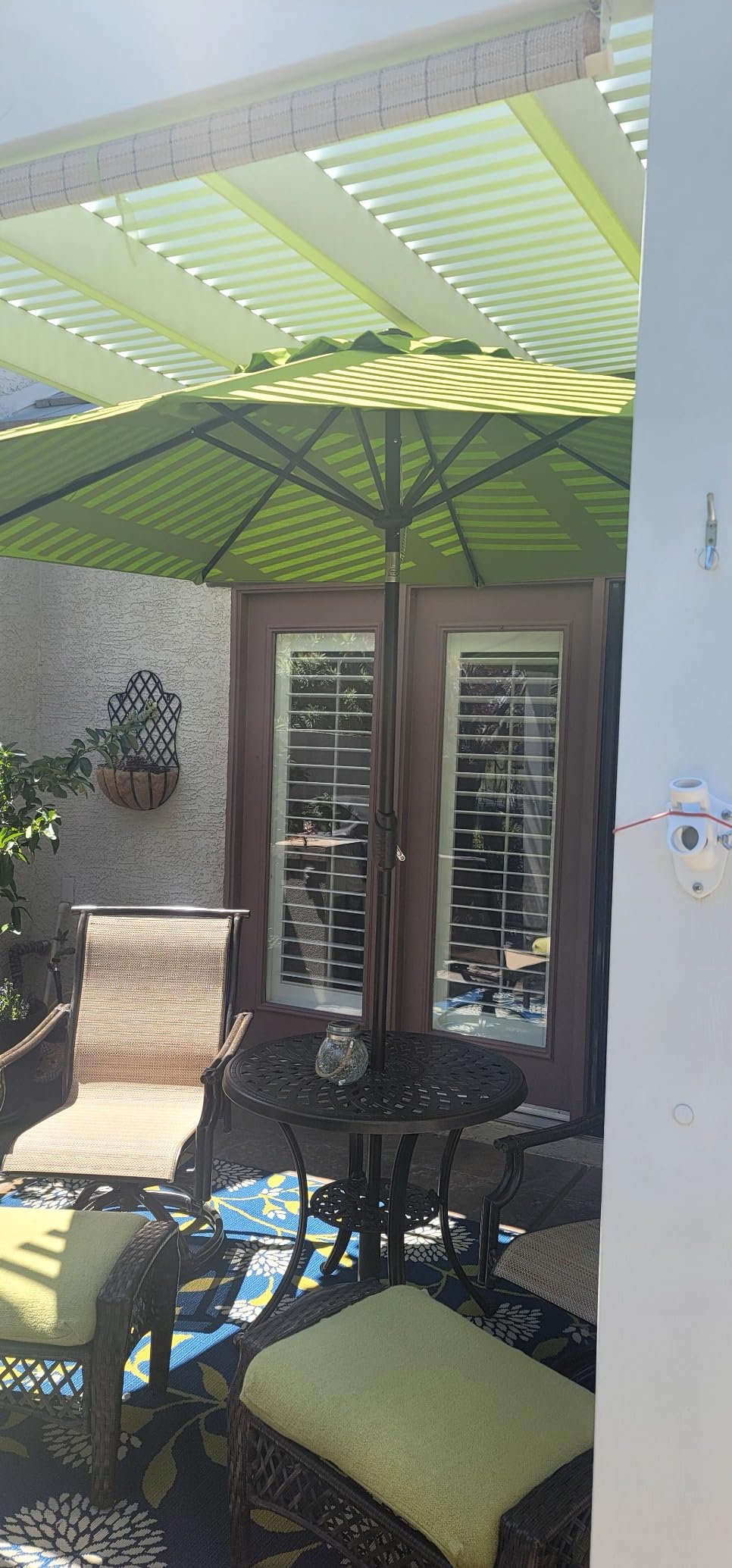 EliteShade USA 10-Year-Non-Fading 9Ft Market Patio Umbrella, UPF 50+ UV Protection Performance Sun Umbrella, Heavy Duty Commercial Grade Outdoor Table Umbrella with Crank & Tilt, Windproof Vented Top for Garden, Pool, Deck and Outdoor Playsets,Heather Beige customer photo 1