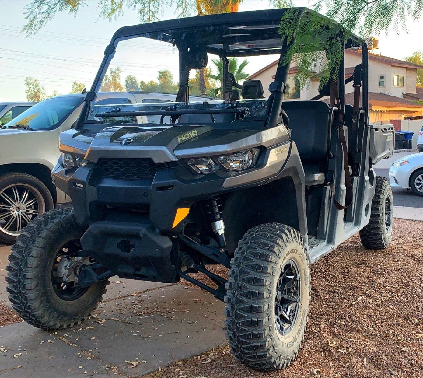 SuperATV Flip-Vent Windshield for Can Am Defender HD Models customer photo 1