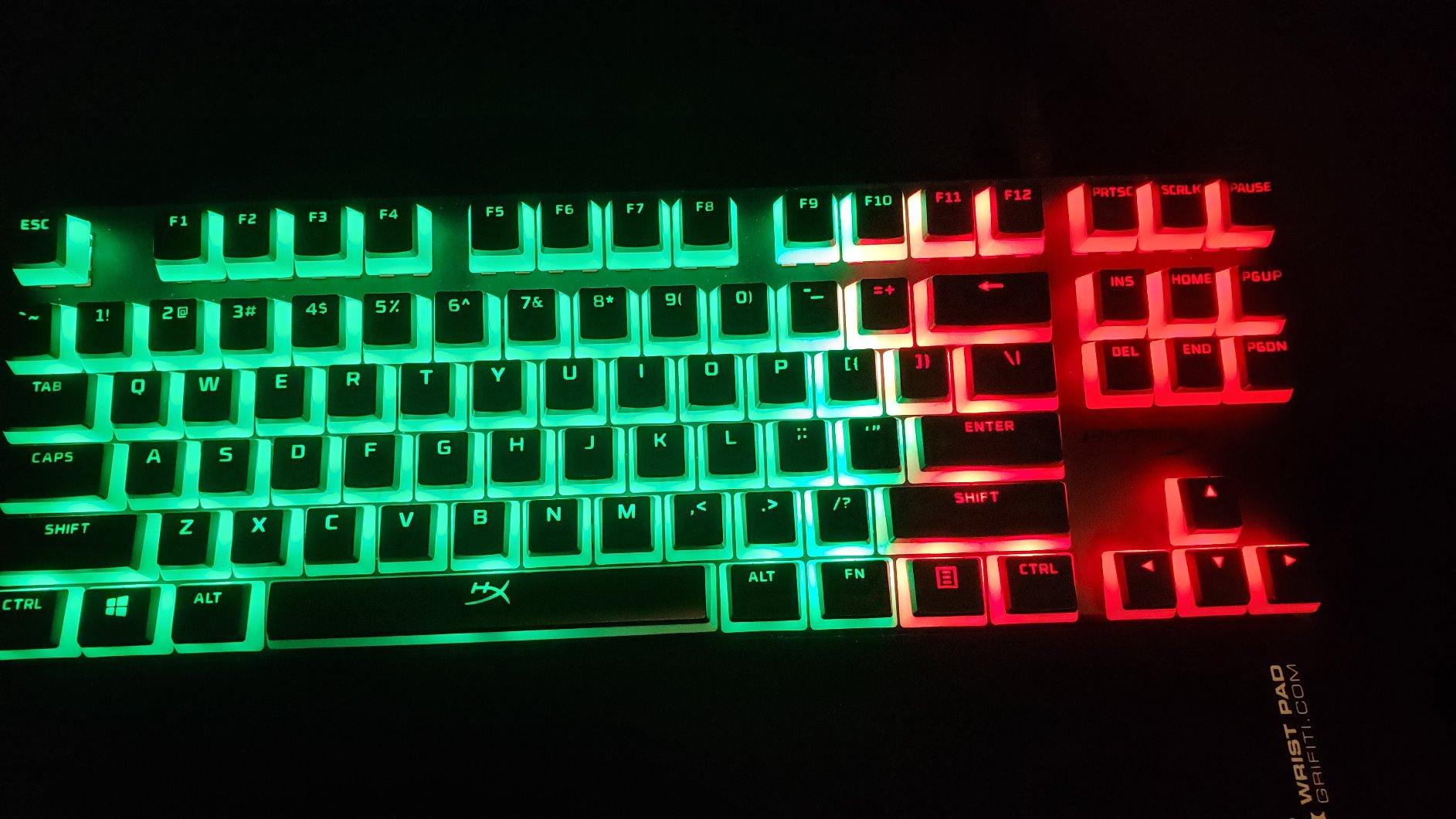HyperX Alloy Origins Core - Tenkeyless Mechanical Gaming Keyboard, Software Controlled Light & Macro Customization, Compact Form Factor, RGB LED Backlit, Tactile HyperX Aqua Switch,Black customer photo 2