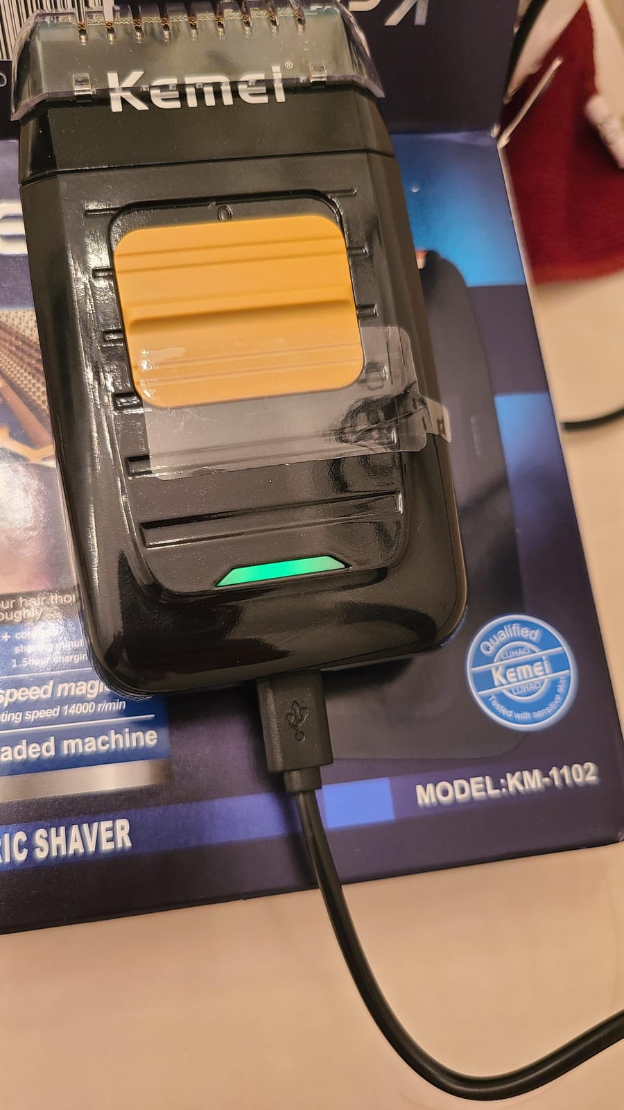 KEMEI Foil Shaver Double Electric Shaver for Men, Professional Electric Razors Head Shaver for Bald Men, Barber Supplies Cordless Rechargeable customer photo 2