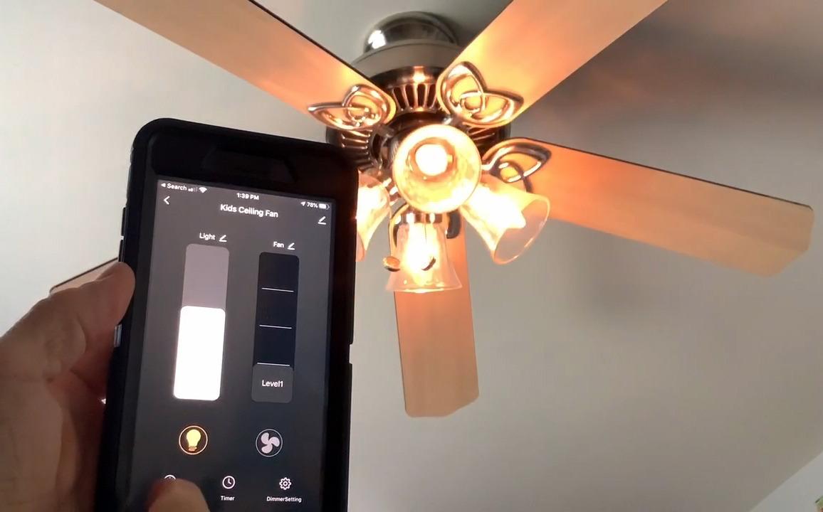 Smart Ceiling Fan Control and Dimmer Light Switch, Neutral Wire Needed, TREATLIFE 2.4Ghz Single Pole Wi-Fi Fan and Light Switch Combo, Works with Alexa, Google Home and SmartThings, Remote Control customer photo 1