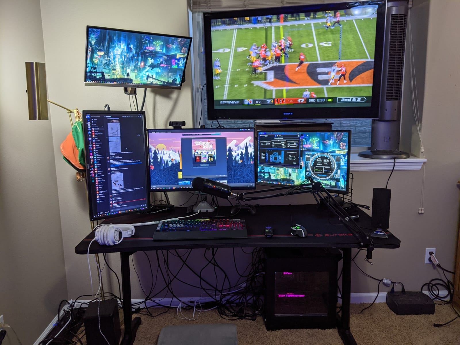 EUREKA ERGONOMIC Gaming Desk, 60 Inch Computer Desk with Full Mouse Pad customer photo 2